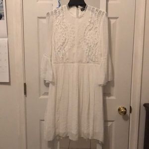 White bohemian dress